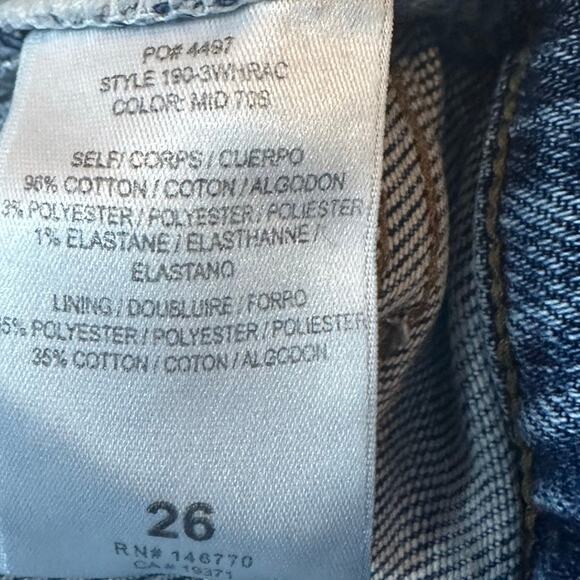 Re/Done 90s High Rise Ankle Crop in Mid 70s Color sz 26 - Picture 8 of 8